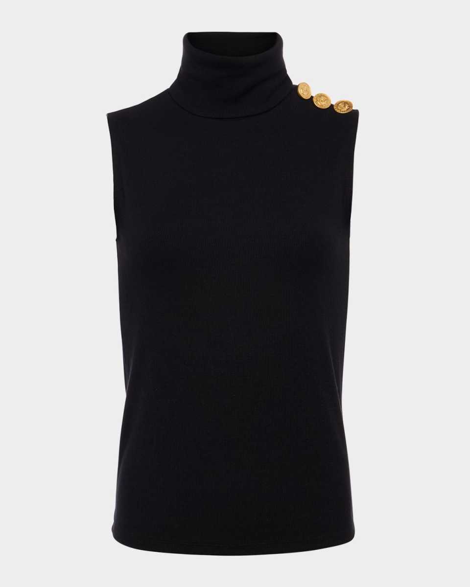 Ceci Sleeveless Turtleneck Top